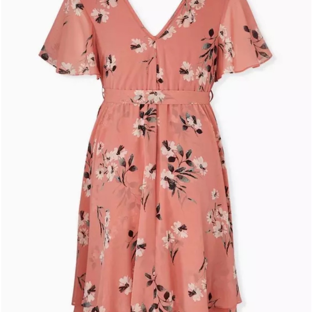 torrid mini wrap dress 🌺 - Picture 3 of 8